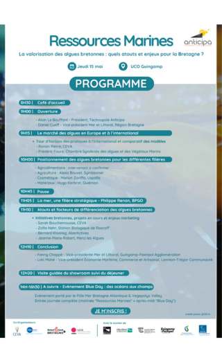 ÉVÉNEMENT RESSOURCES MARINES 2025 : LE PROGRAMME EST DÉVOILÉ !
